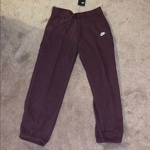 Maroon Nike Sweatpants/Joggers NWT